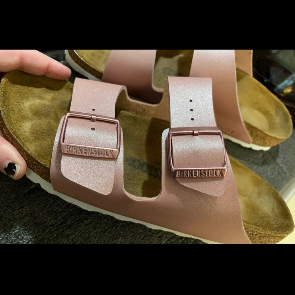 Birkenstock *Icy Metallic Rose Gold*